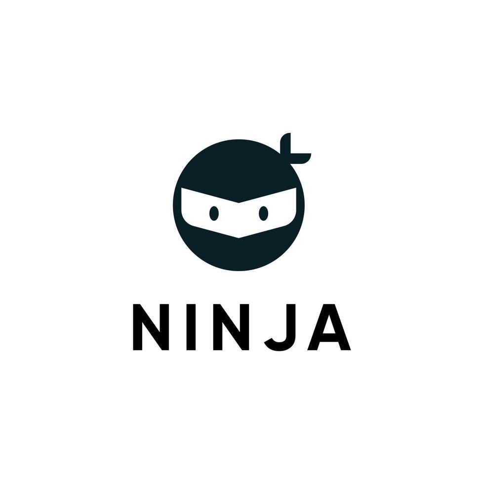 Flat design ninja logo inspiration 14376463 Vector Art at Vecteezy