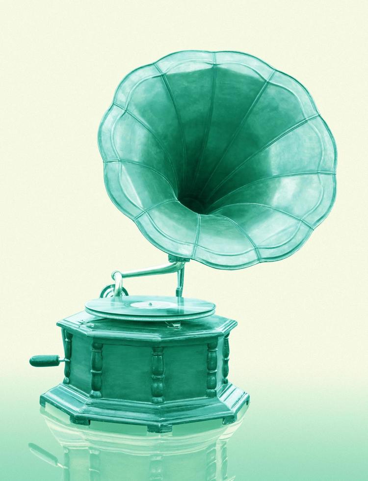 Vintage old Gramophone photo