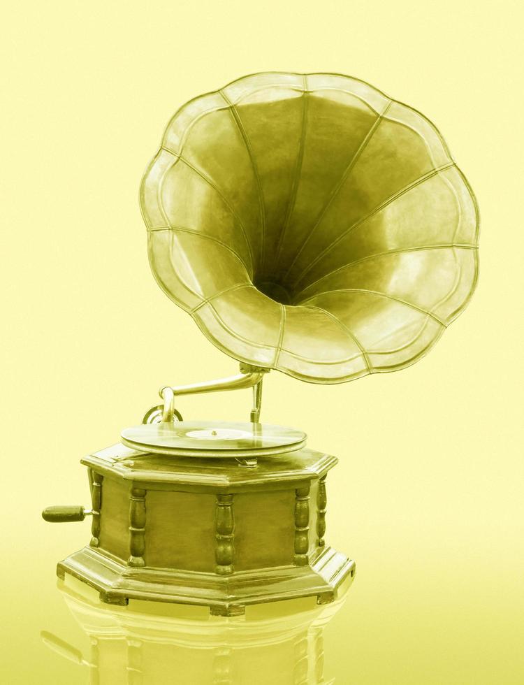 Vintage old Gramophone photo