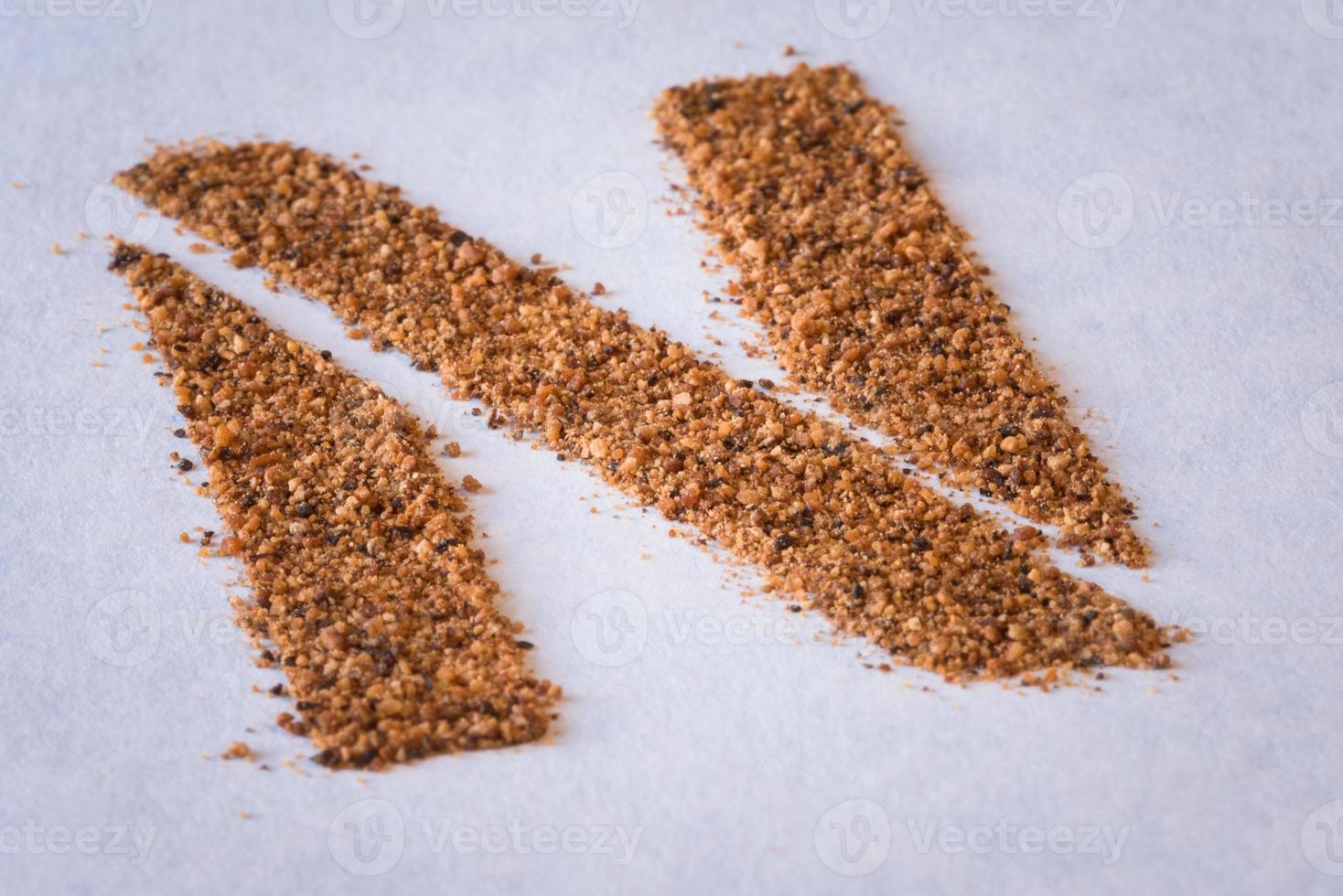 Ground Nutmeg Letter N photo