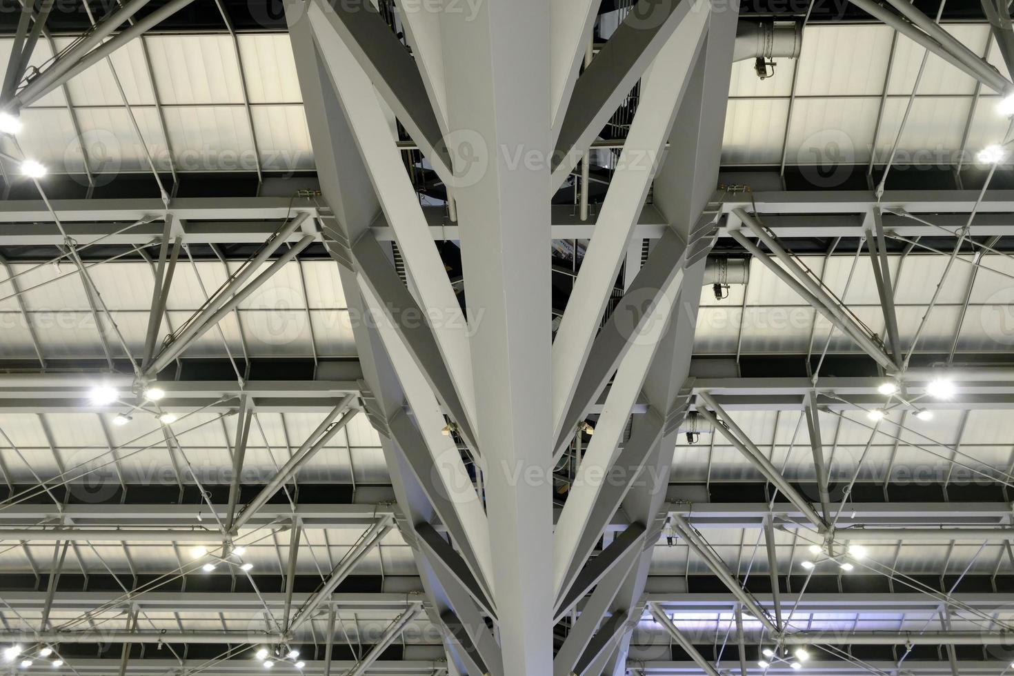 Roof Detail of Suvarnabhumi Airport, Bangkok Thailand. photo