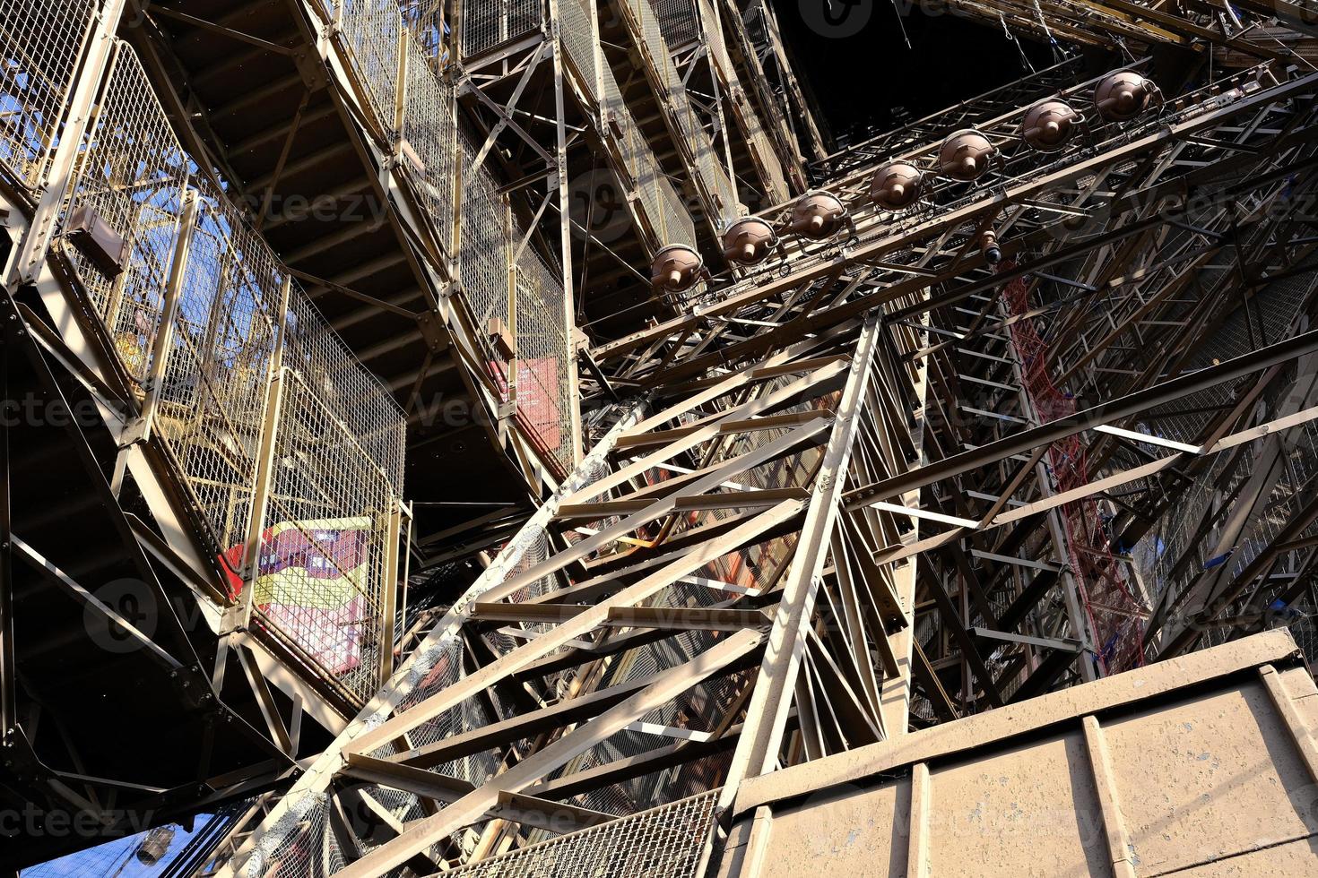 Stair to the Top of Eiffel Tower. photo