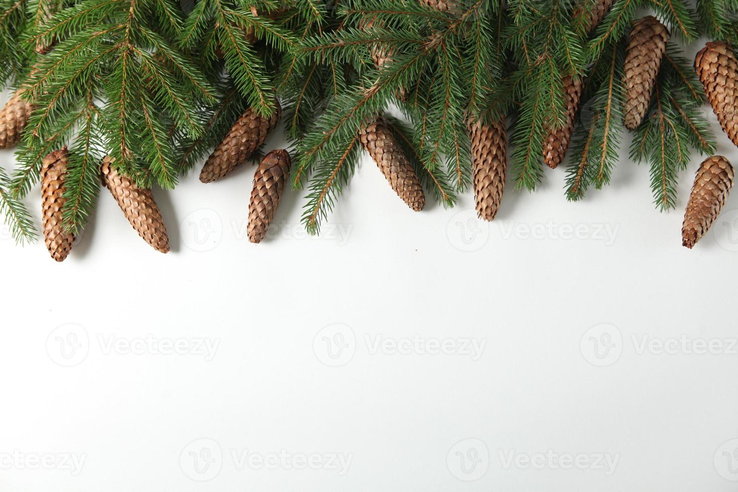 Merry Christmas and Happy New Year. A New Year's background with New Year decorations. New Year's card. photo
