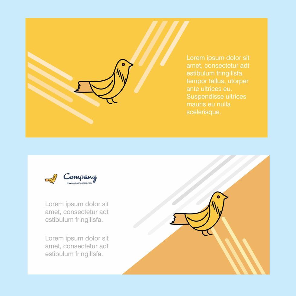 Sparrow abstract corporate business banner template horizontal advertising business banner vector