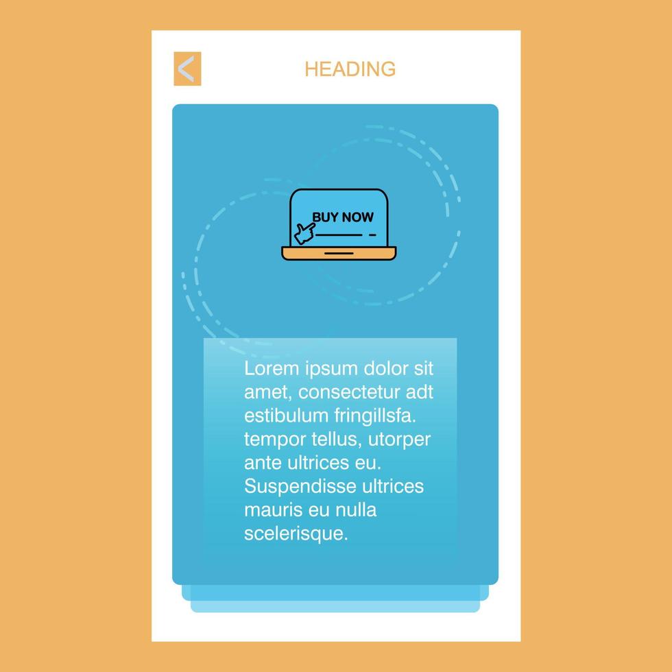 Online shopping mobile vertical banner design design Vector