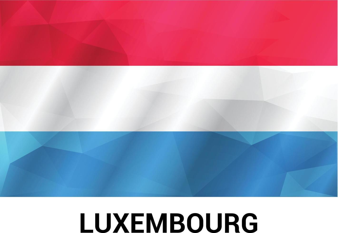 Luxembourg flag design vector