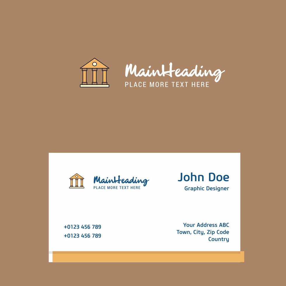 Villa logo Design with business card template Elegant corporate identity Vector