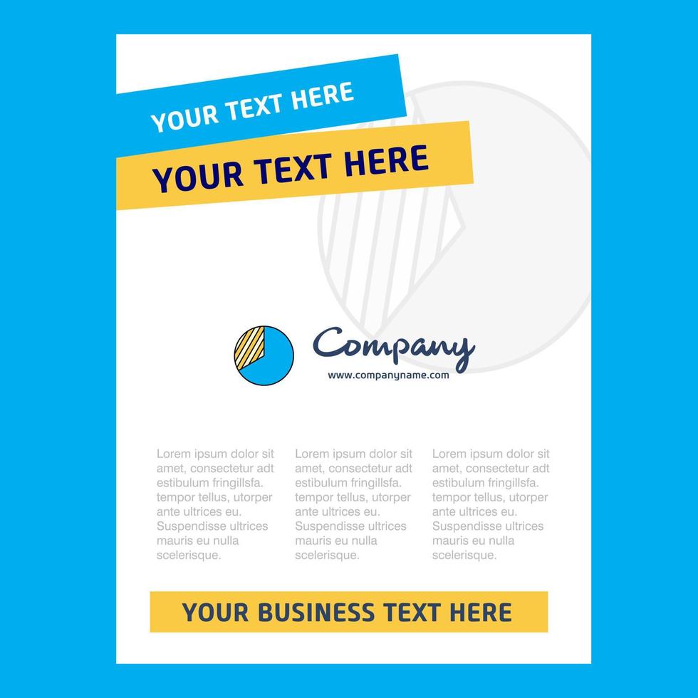 Graph Title Page Design for Company profile annual report presentations leaflet Brochure Vector Background