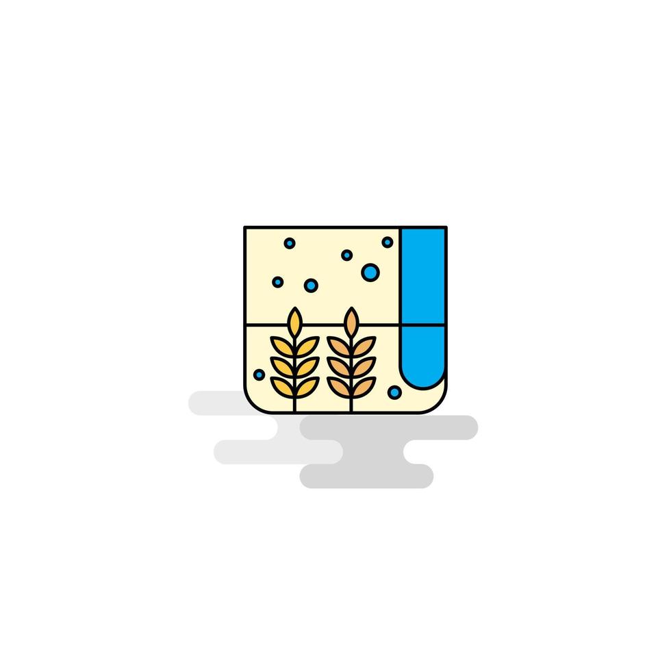 vector de icono de bolsa de granos planos