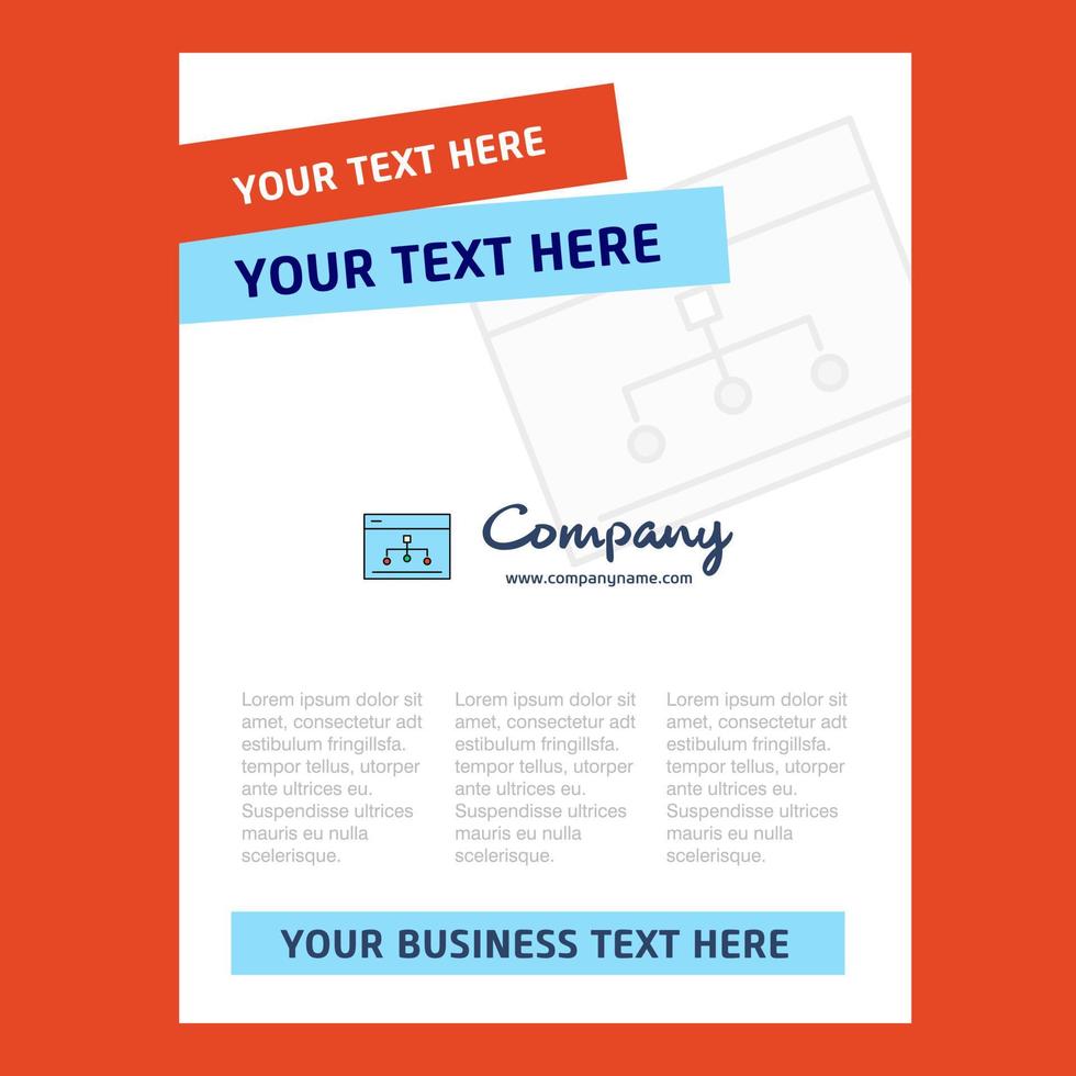 Networking Title Page Design for Company profile annual report presentations leaflet Brochure Vector Background