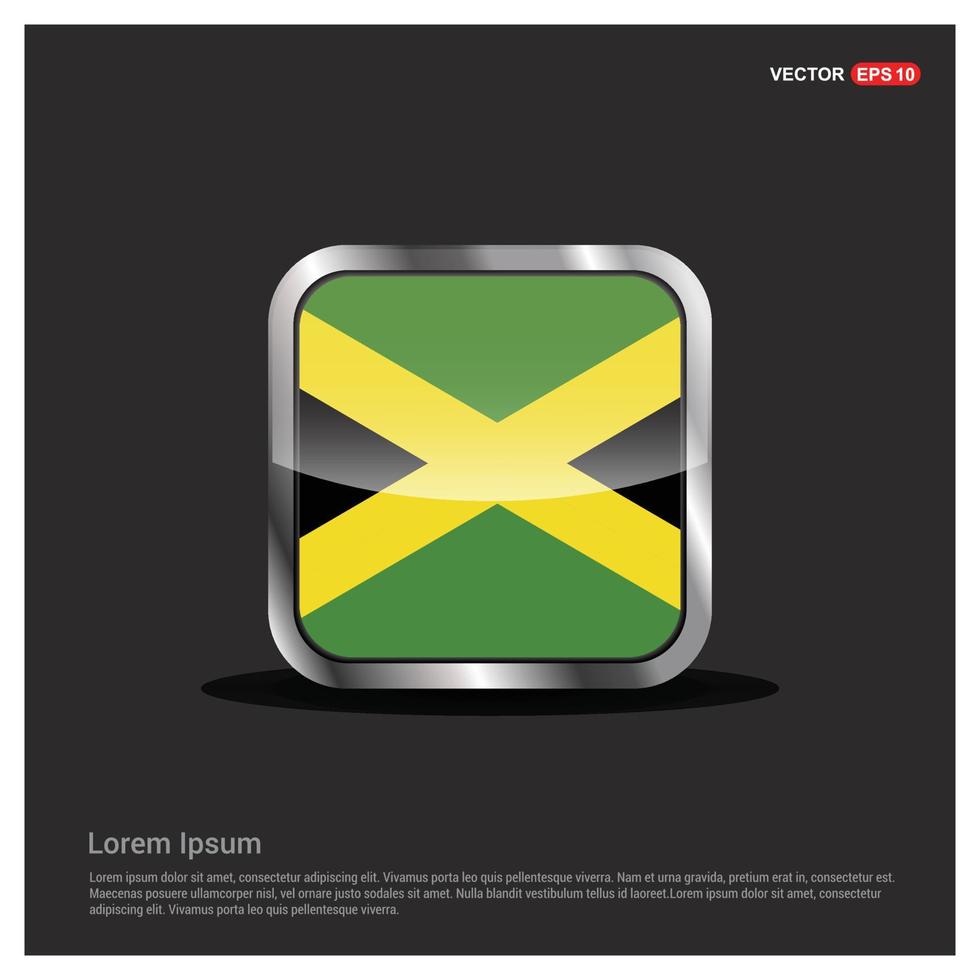 Jamaica flag design vector