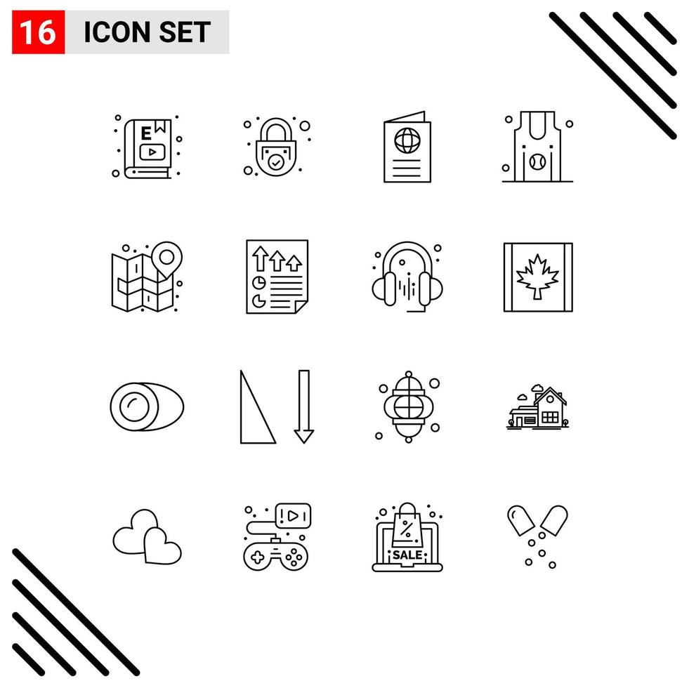 16 Thematic Vector Outlines and Editable Symbols of sports basketball secure travel id Editable Vector Design Elements