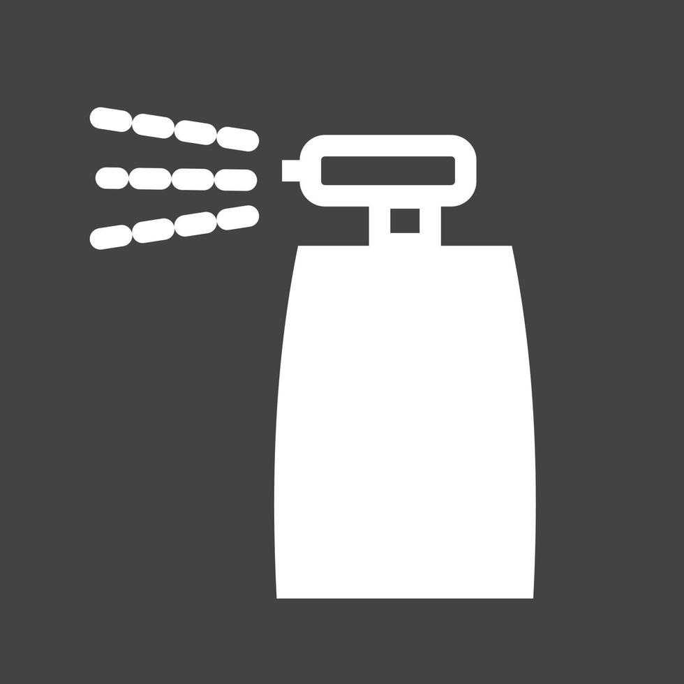 Spray bottle Glyph Inverted Icon vector