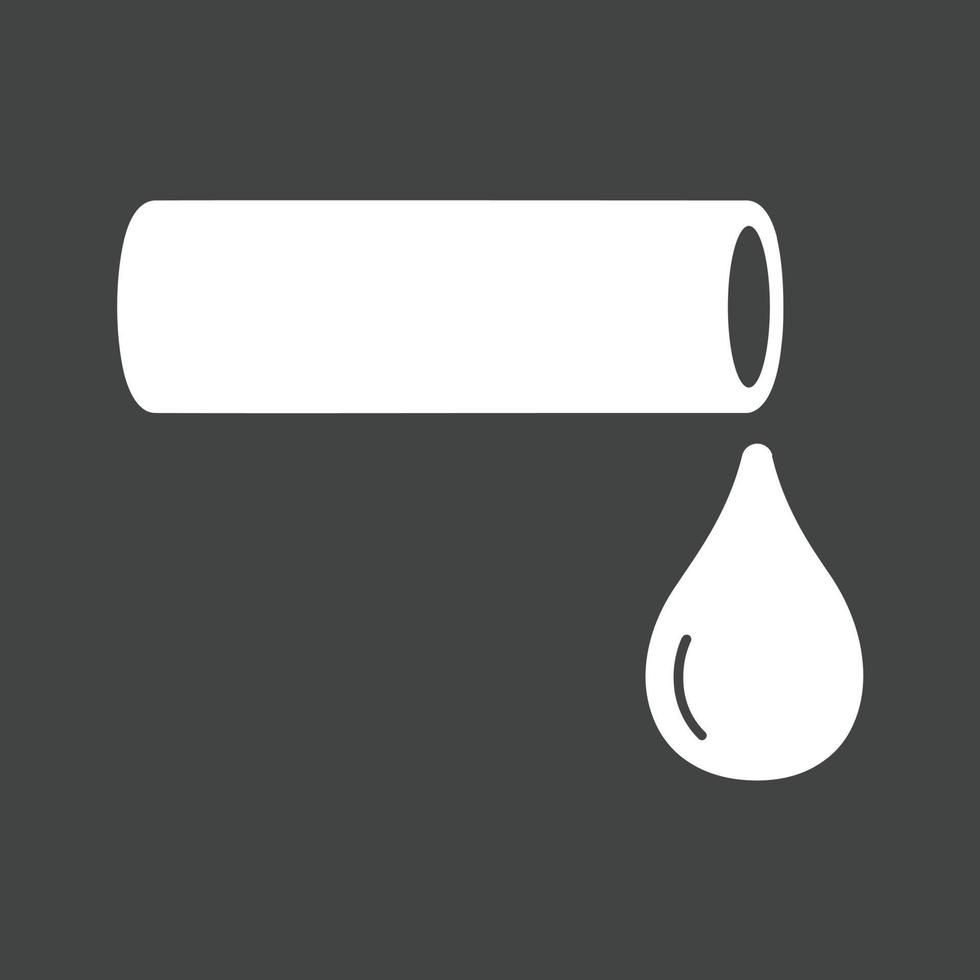 Water Pipe Glyph Inverted Icon vector