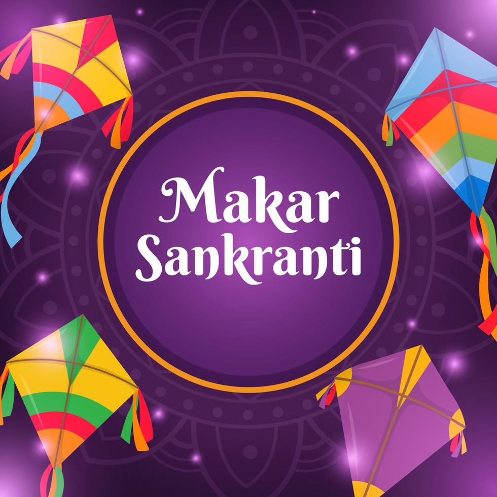 Happy Makar Sankranti Concept vector