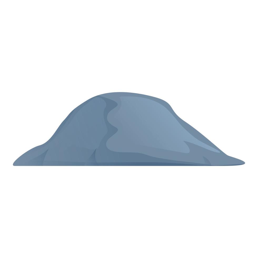 Cement pile icon, cartoon style vector