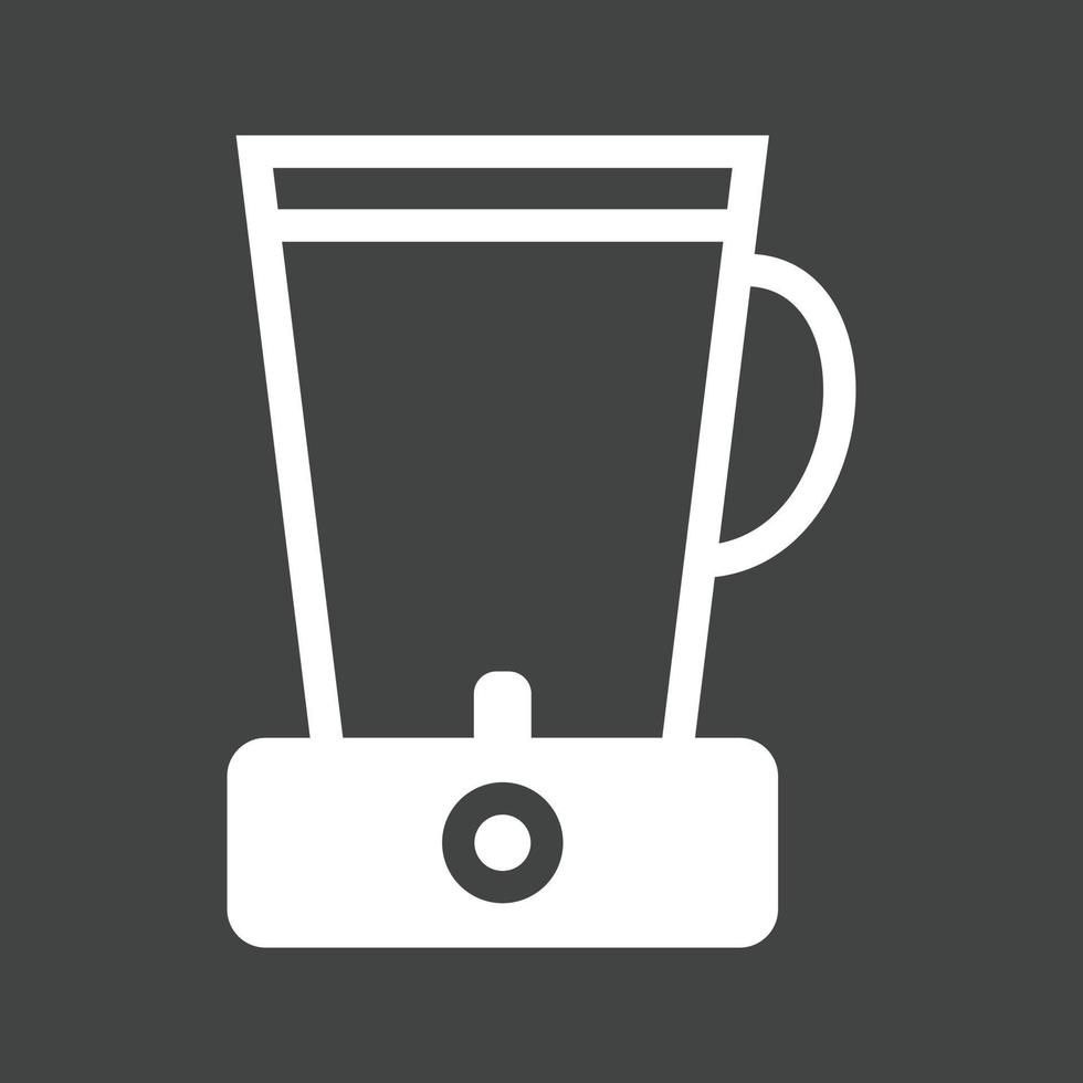 Juicer Glyph Inverted Icon vector