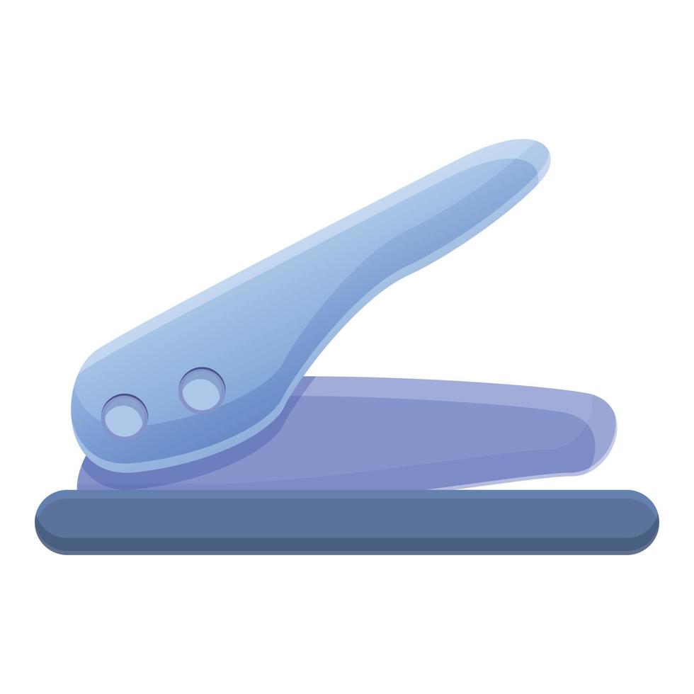 Hole puncher item icon, cartoon style vector