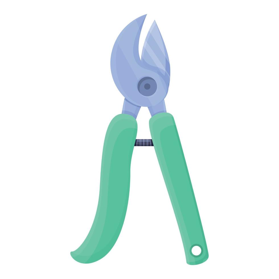 Clipper secateurs icon, cartoon style vector