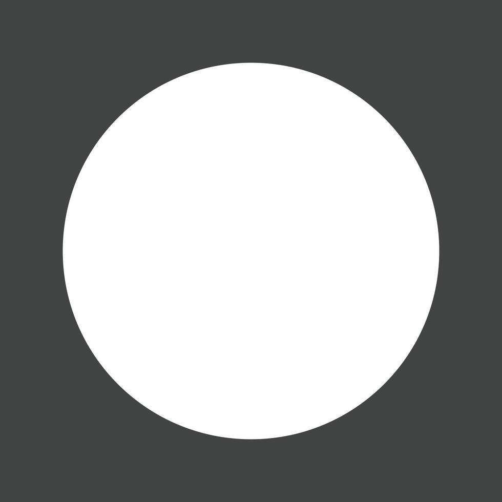 Circle Glyph Inverted Icon vector