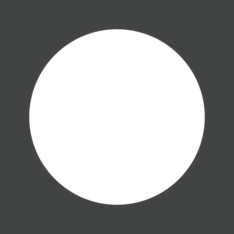 Circle Glyph Inverted Icon vector