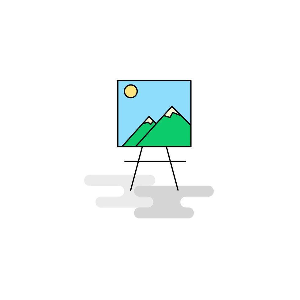 Flat Image Icon Vector