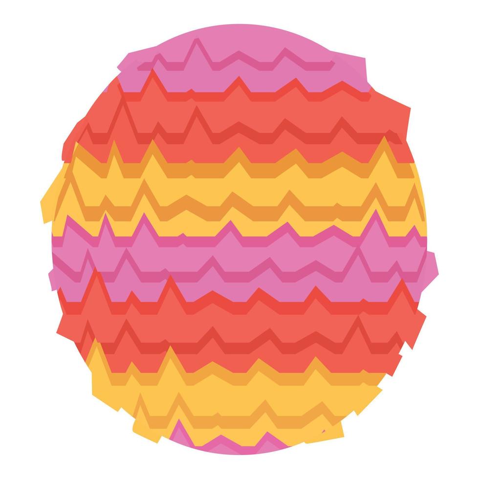Pinata egg icon cartoon vector. Cute carnival vector