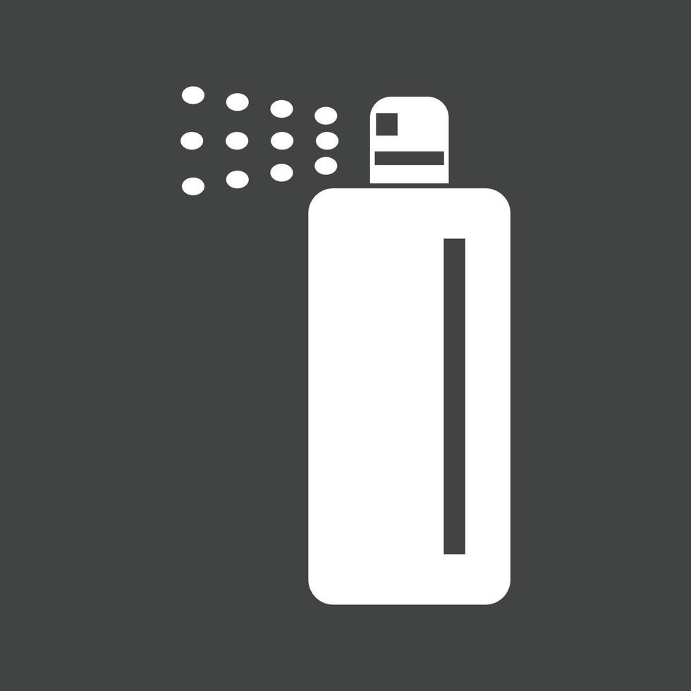 Spray Glyph Inverted Icon vector