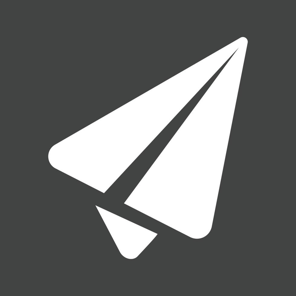 Send message Glyph Inverted Icon vector