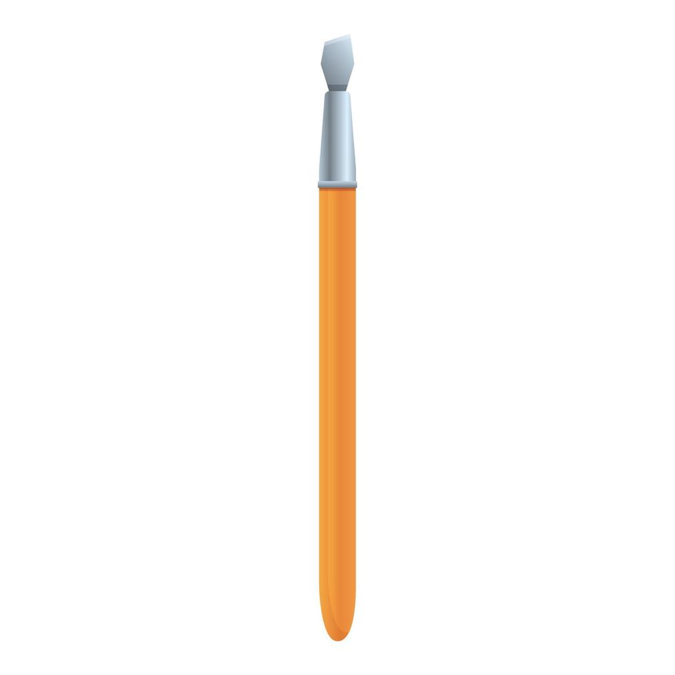 Ruling pen icon, cartoon style vector