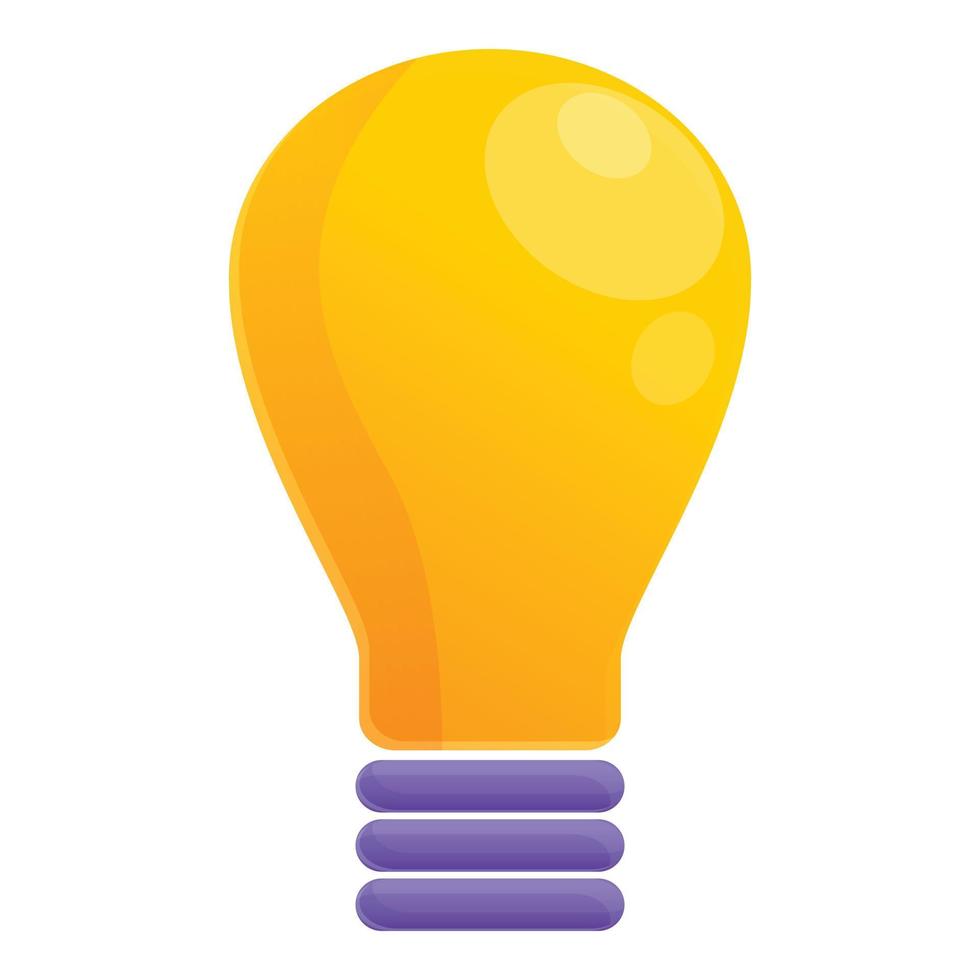 Marketing mix idea bulb icon, cartoon style vector