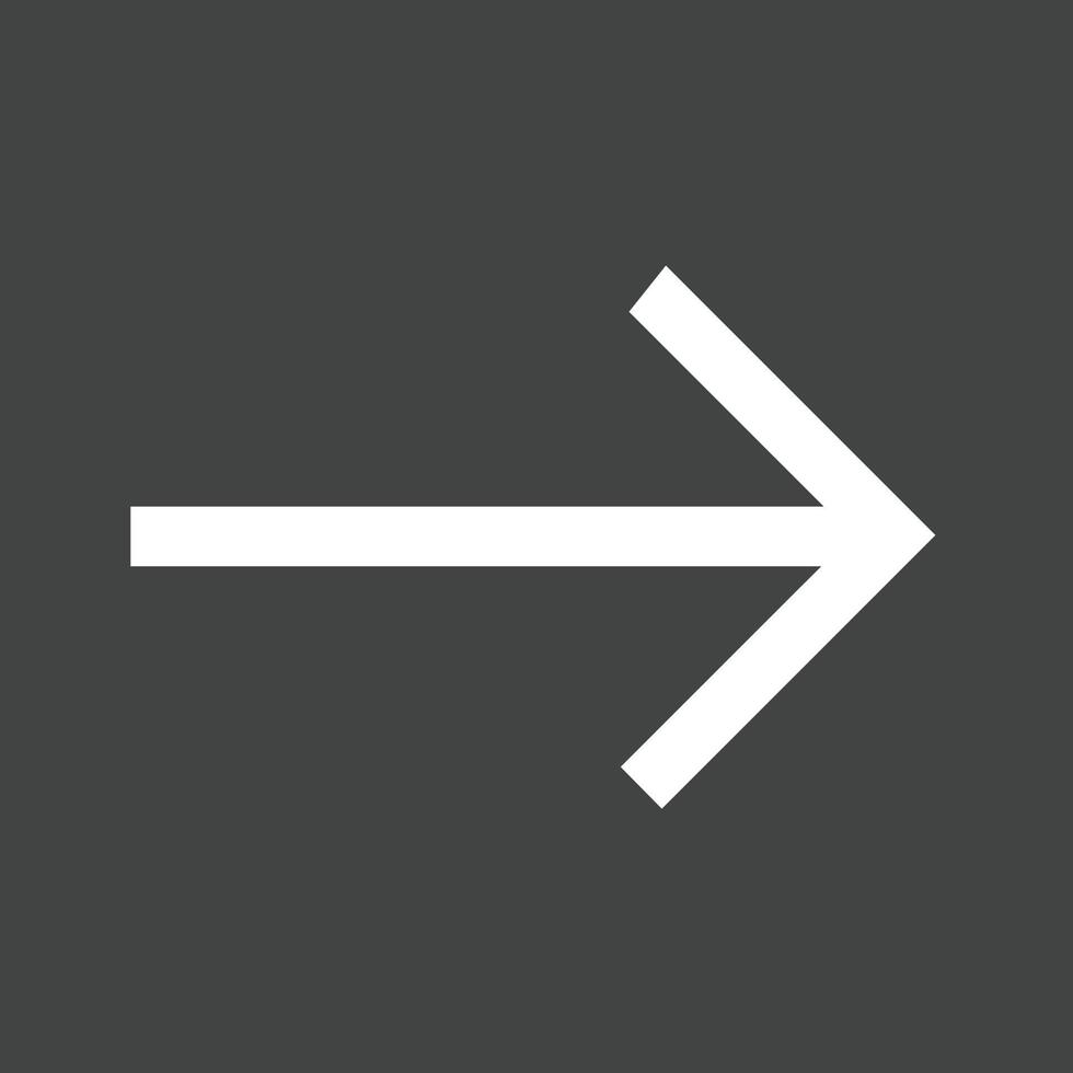 Arrow Glyph Inverted Icon vector