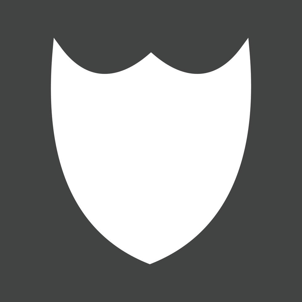 Shield II Glyph Inverted Icon vector