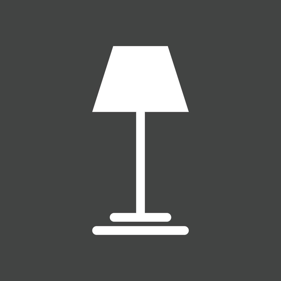 Lamp Glyph Inverted Icon vector