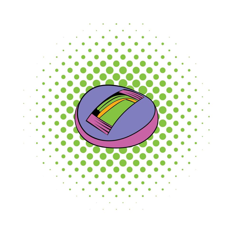 Stadium icon in comics style vector