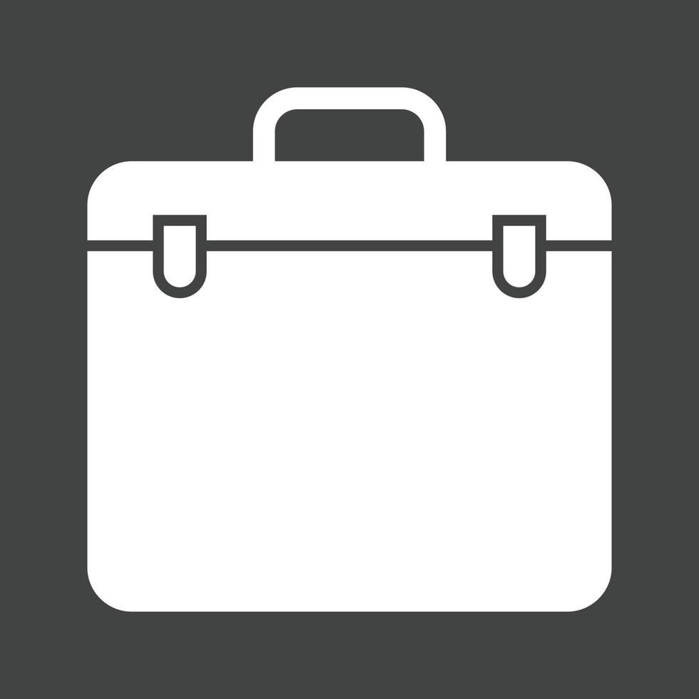 Box Glyph Inverted Icon vector