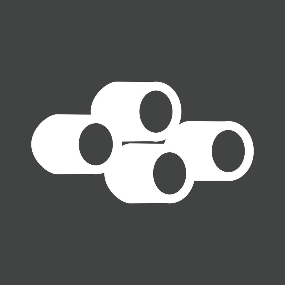 Marshmallow Glyph Inverted Icon vector