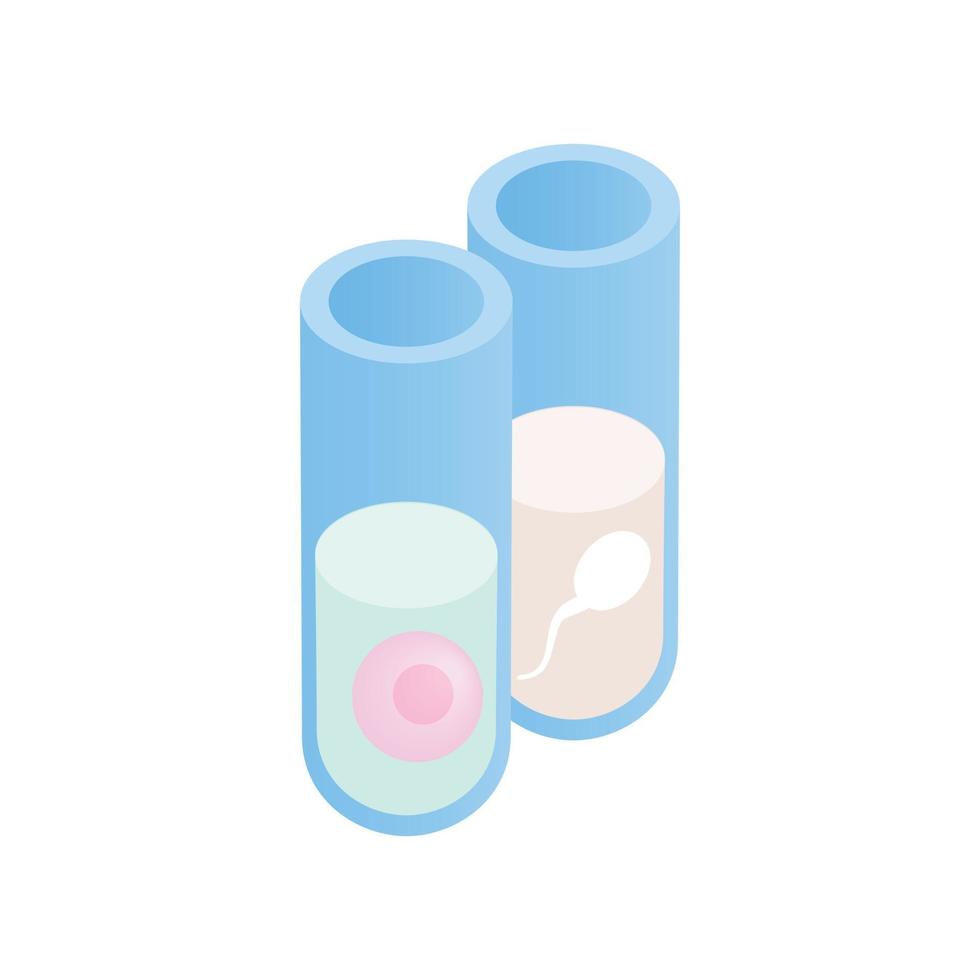 In vitro fertilization isometric 3d icon vector