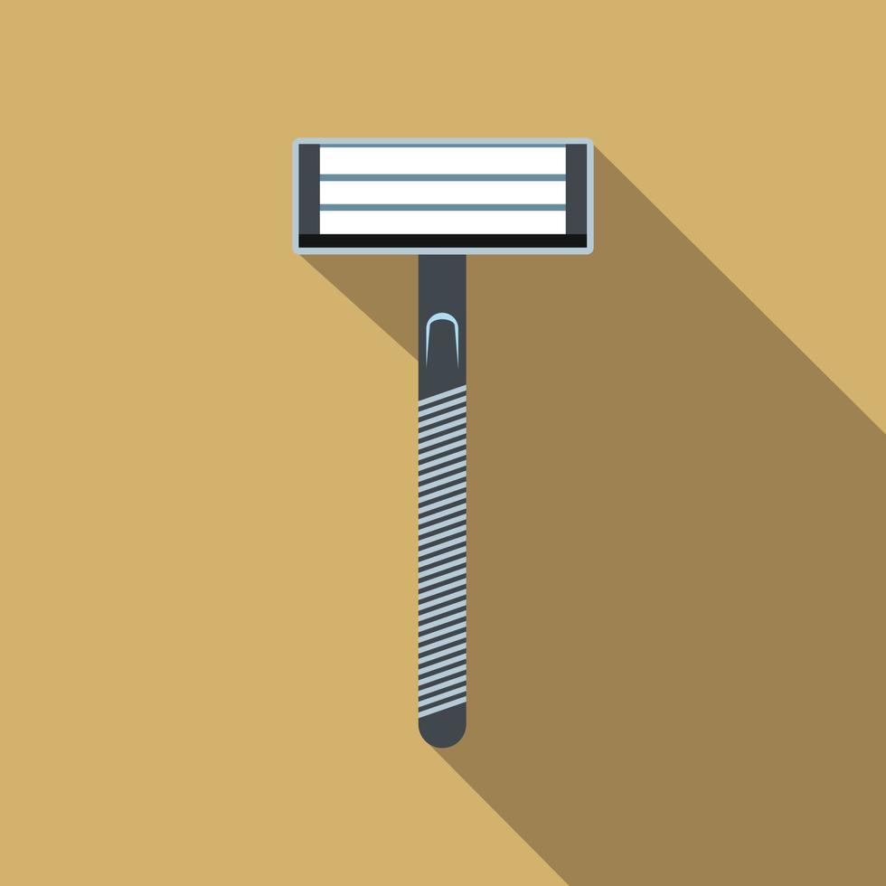 Razor flat icon with shadow vector