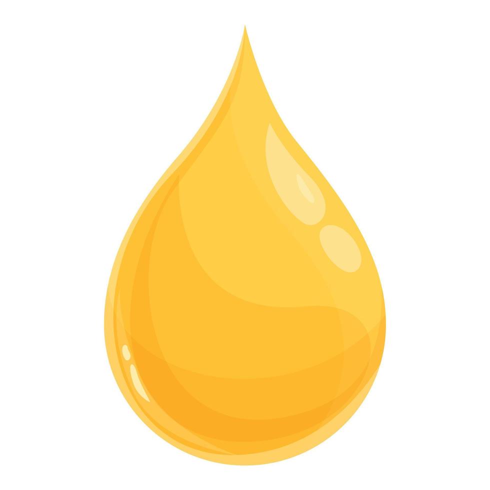 vector de dibujos animados de icono de gota de aceite de oliva. producto alimenticio
