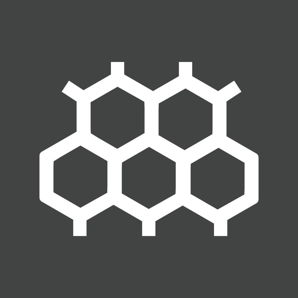 Molecular Structure Glyph Inverted Icon vector