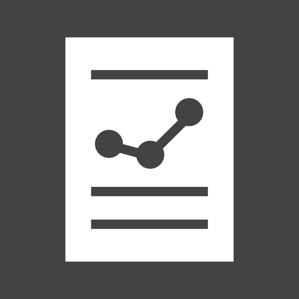 Financial Report Glyph Inverted Icon vector