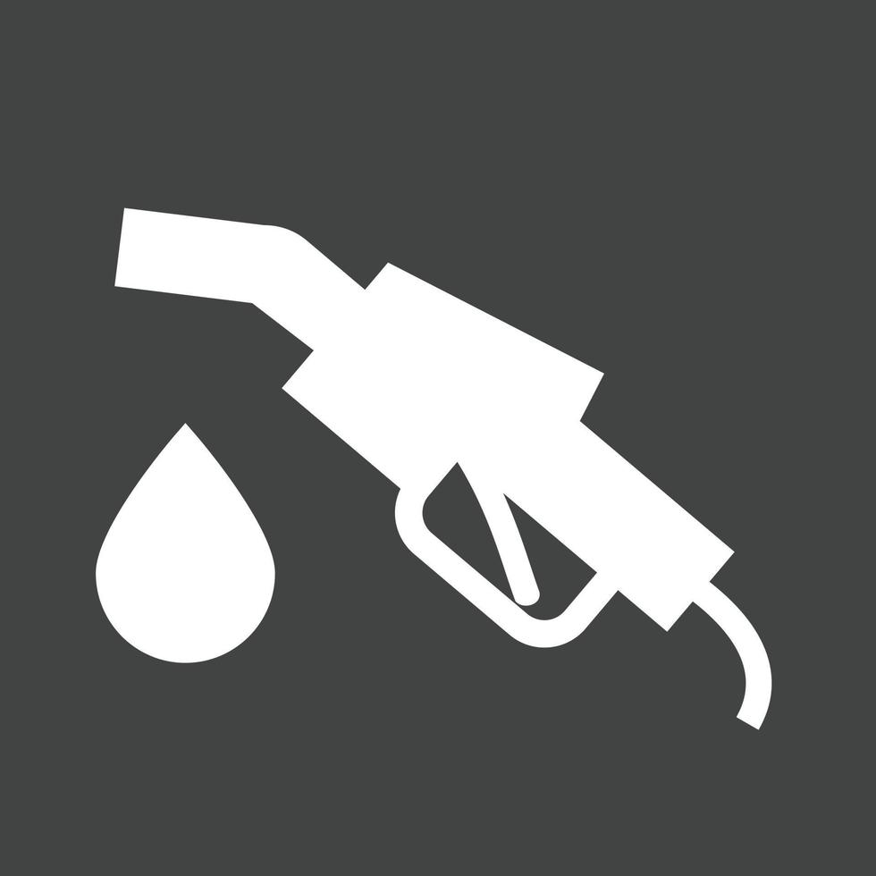 Petrol Glyph Inverted Icon vector