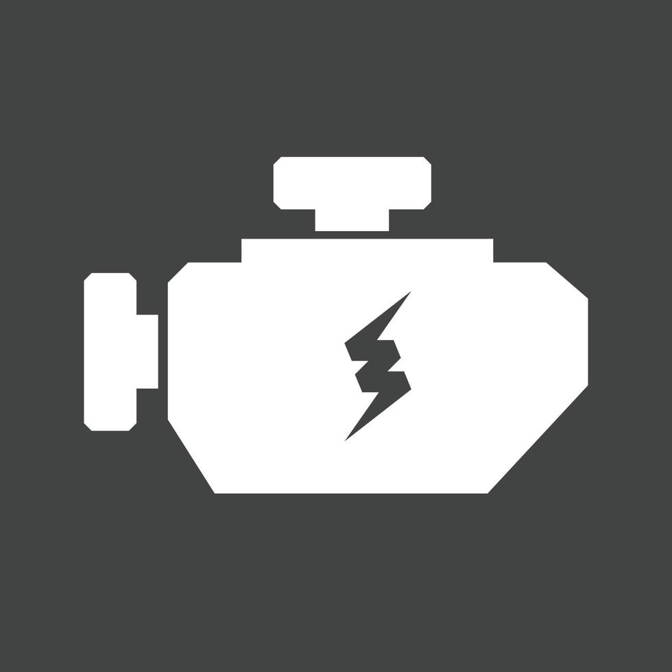 Engine Glyph Inverted Icon vector