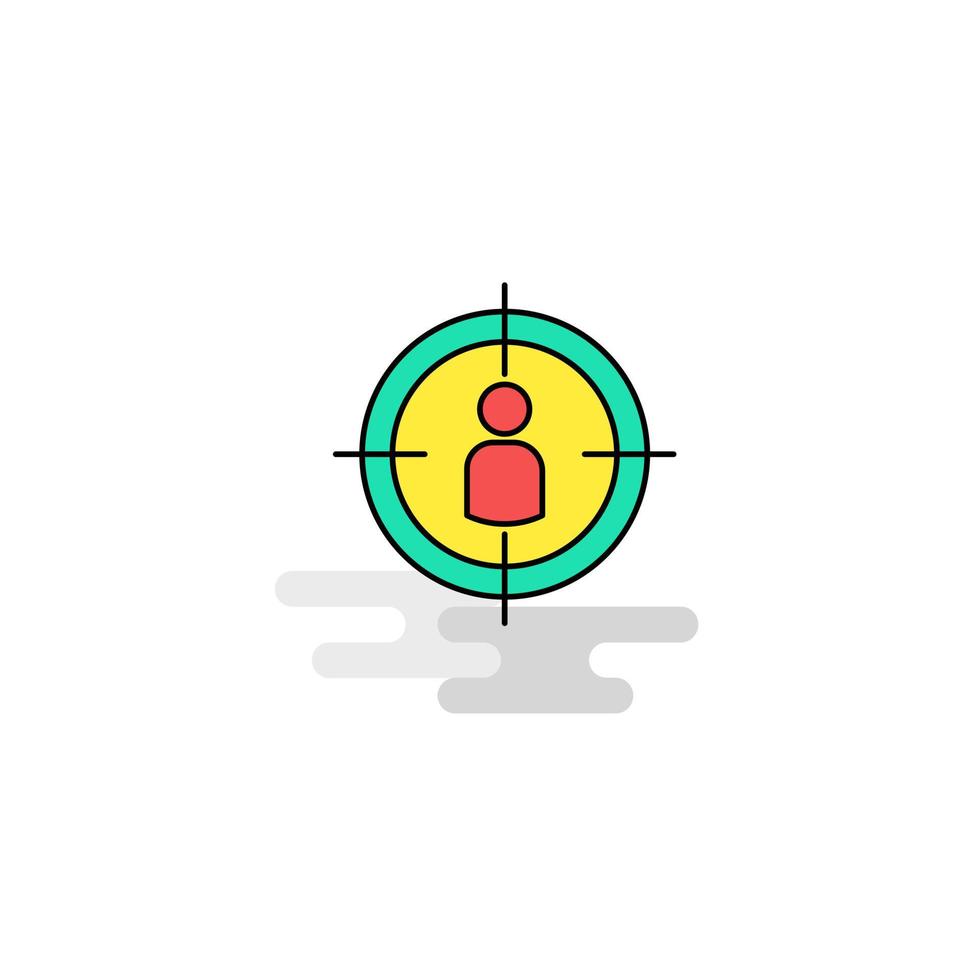 Flat Target Icon Vector