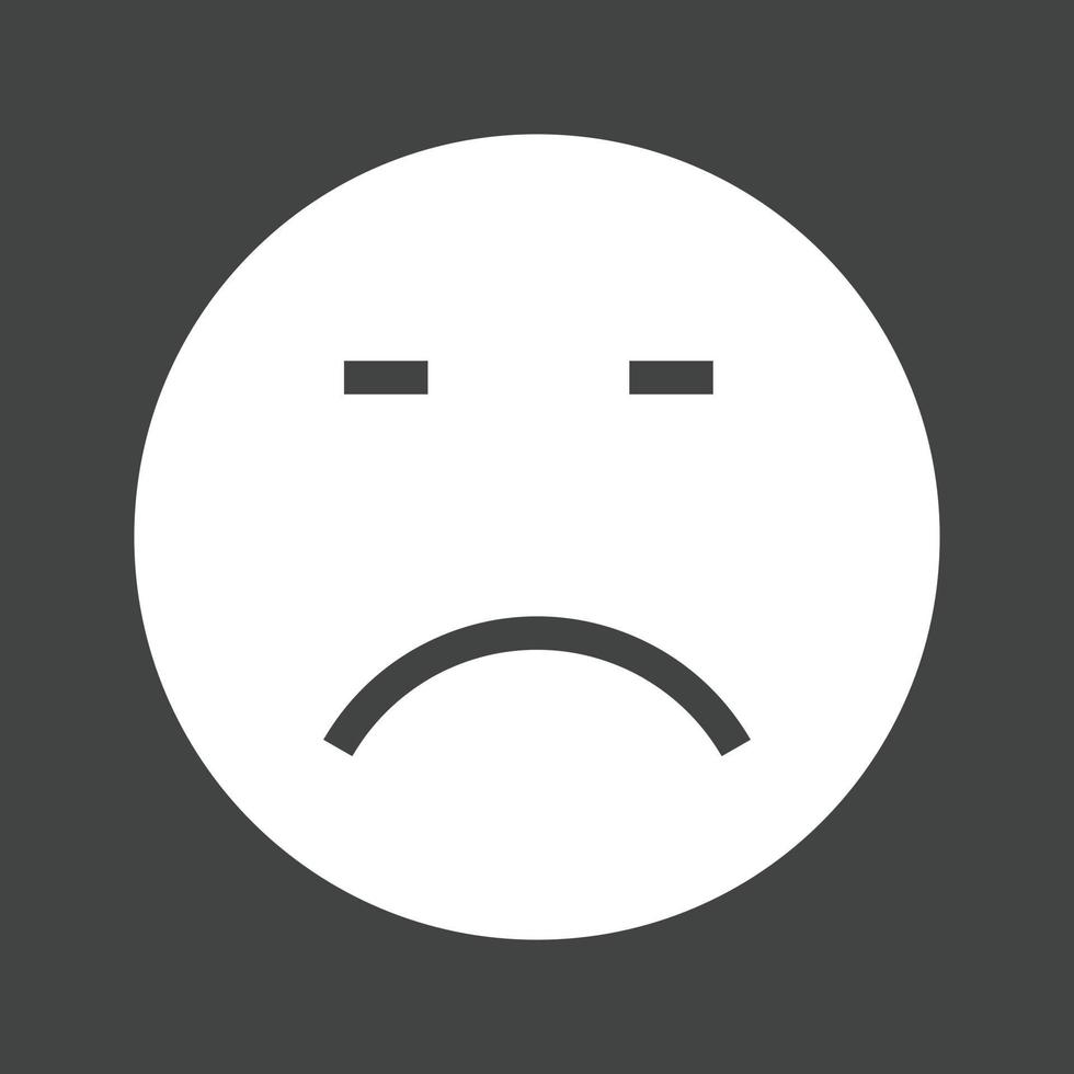 Loser Glyph Inverted Icon vector
