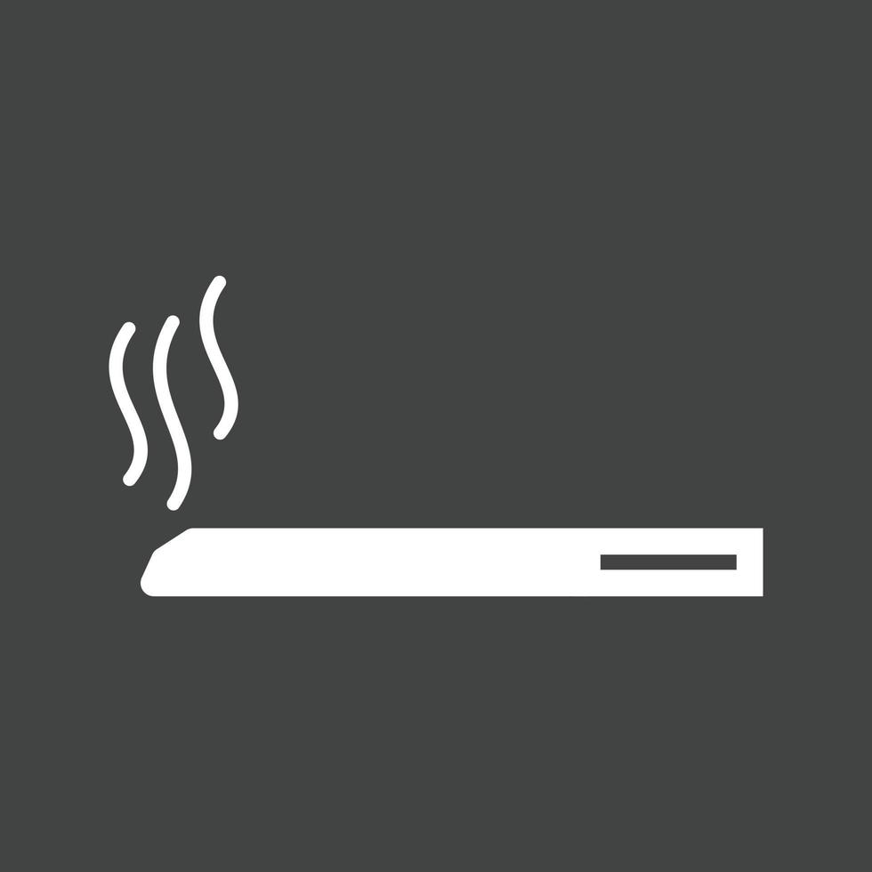 Cigarette Glyph Inverted Icon vector