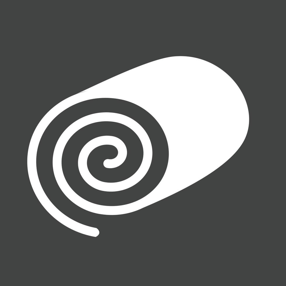 Swiss roll I Glyph Inverted Icon vector