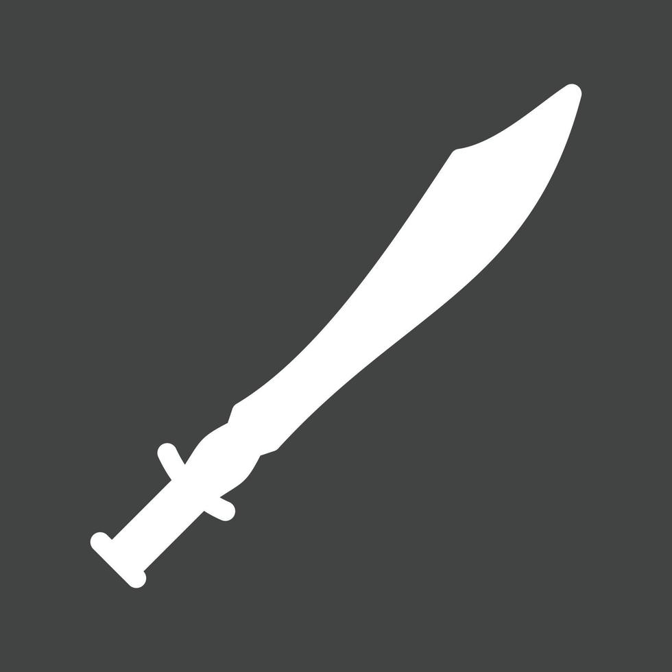 Swords Glyph Inverted Icon vector