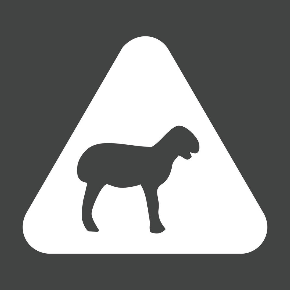 Animal sign I Glyph Inverted Icon vector